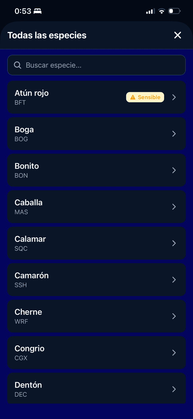 Species identification